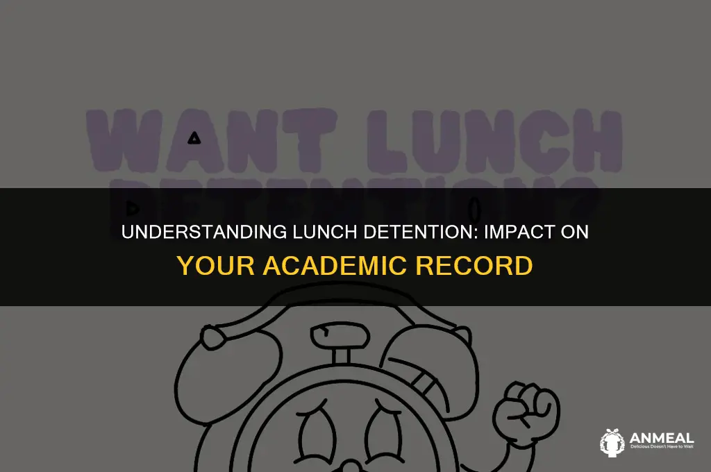 does a lunch detention go on your permanent record