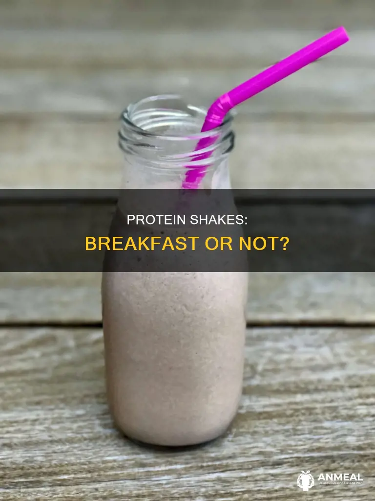 does a protein shake count as breakfast
