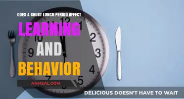 Impact of Brief Lunch Periods on Student Learning and Behavior