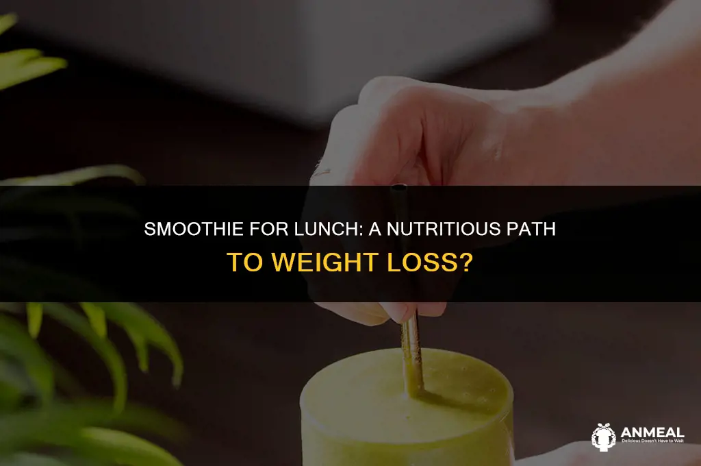 does a smoothie for lunch help you lose weight