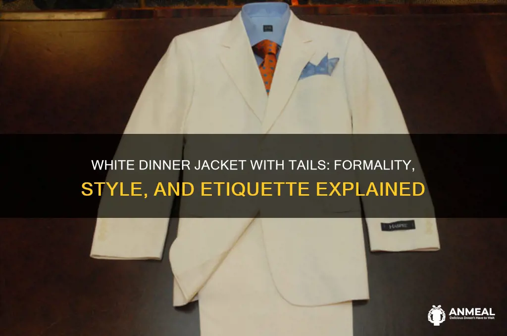 does a white dinner jacket have tails