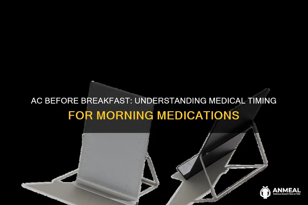 does ac mean before breakfast