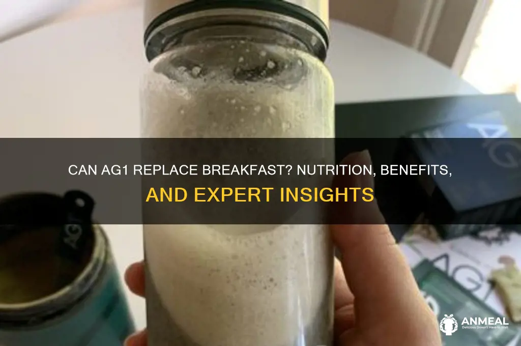 does ag1 replace breakfast