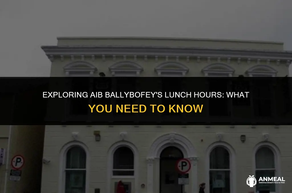 does aib ballybofey close for lunch