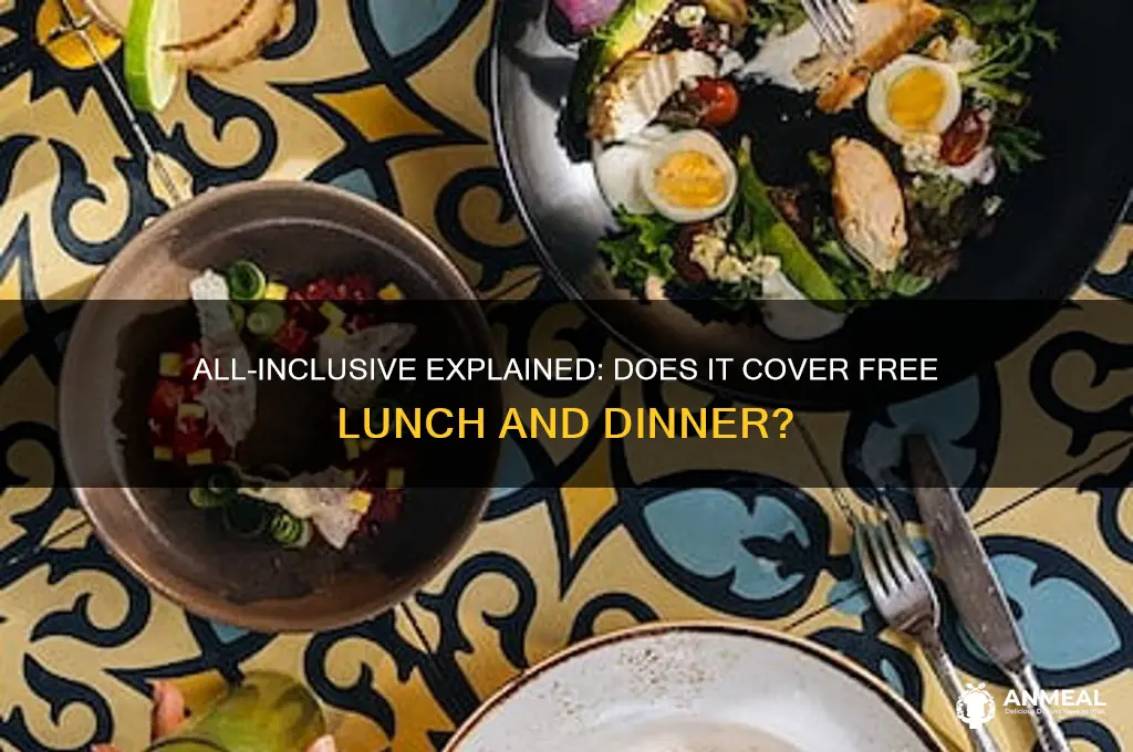 does all inclusive mean free lunch and dinner