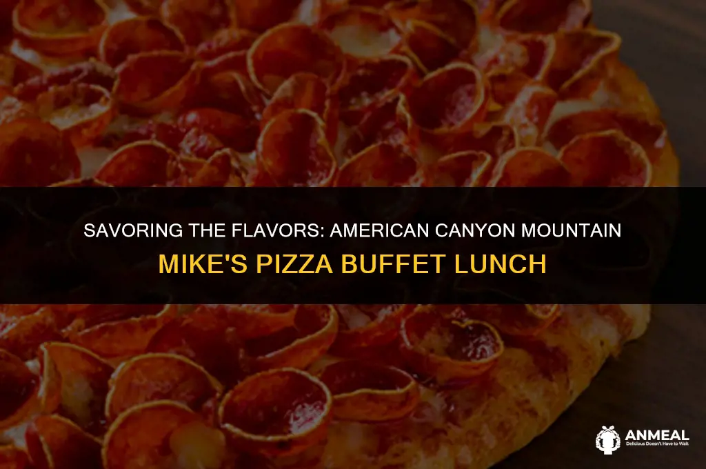 does american canyon mountain mike pizza have a buffet lunch