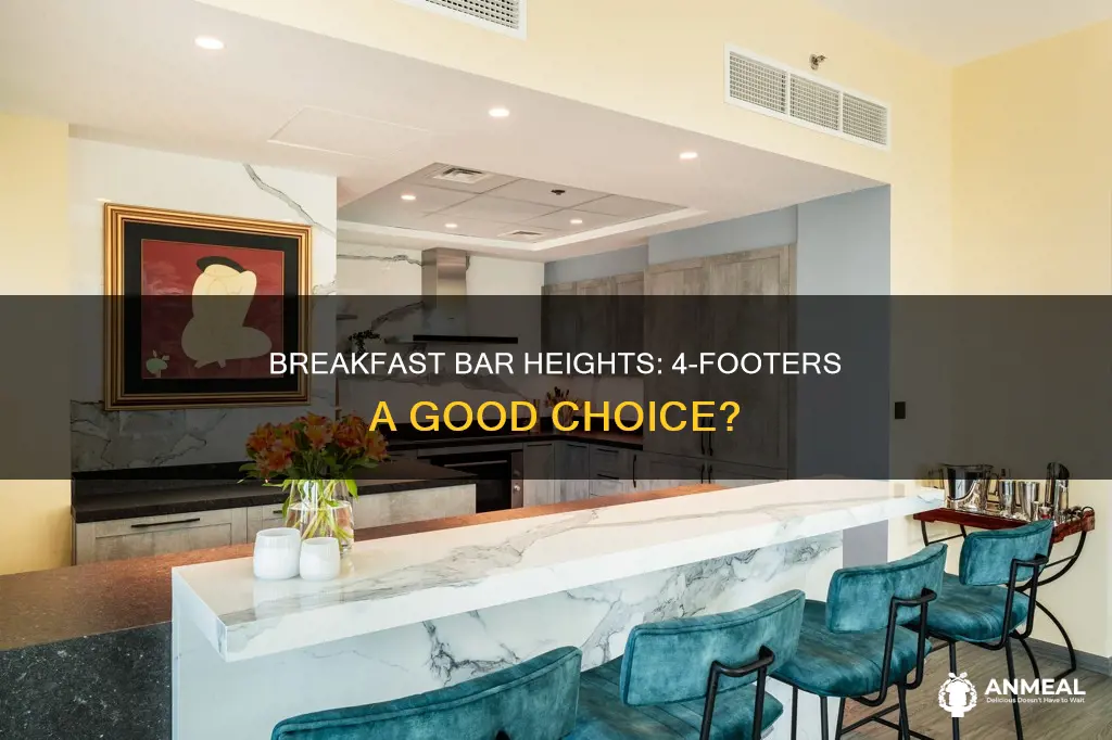 does anyone have a 4 ft high breakfast bar