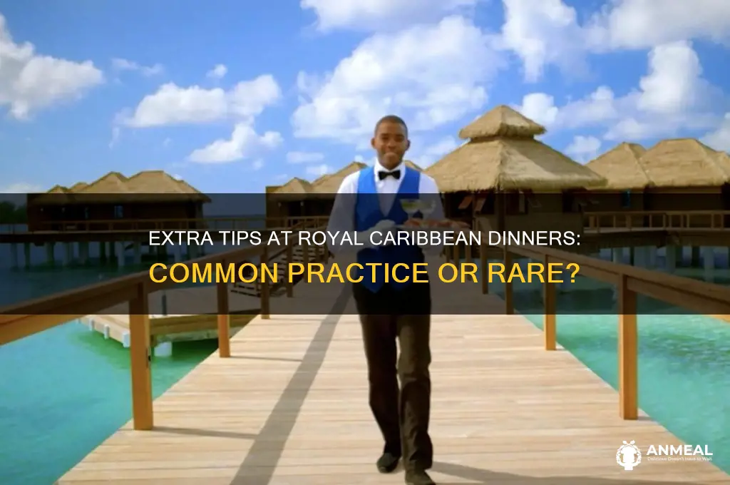 does anyone leave extra tips at dinner royal caribbean