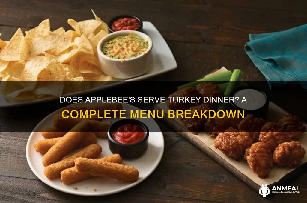 does applebees have turkey dinner