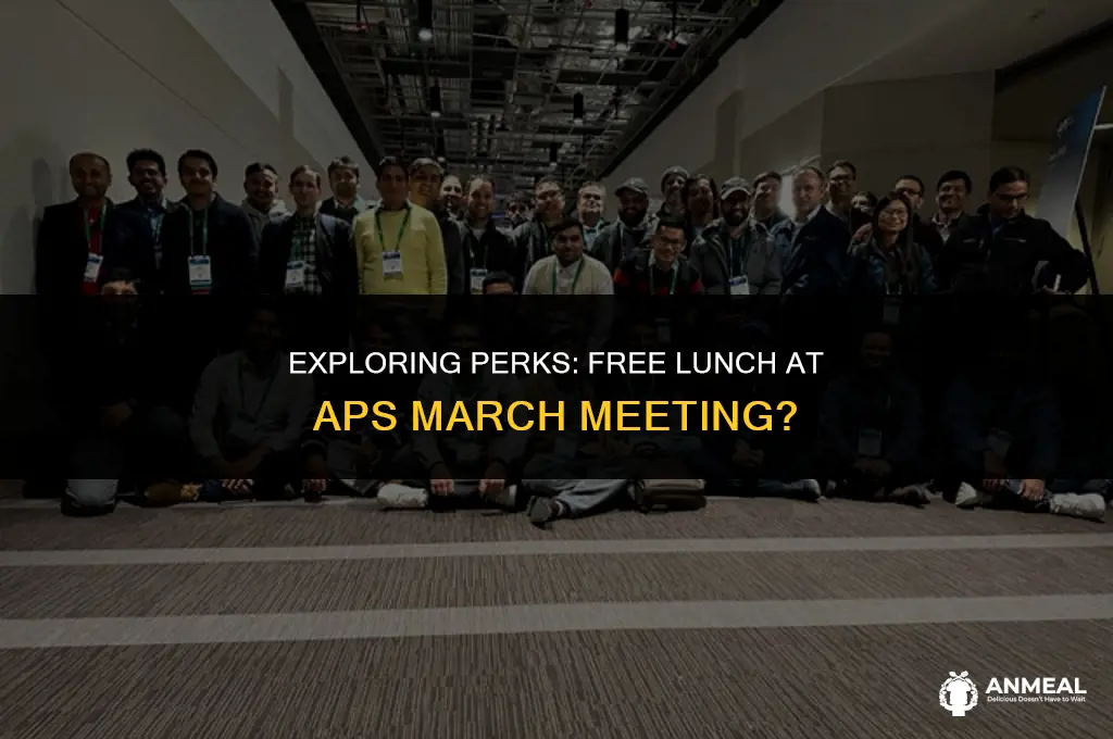 does aps march meeting have free lunch