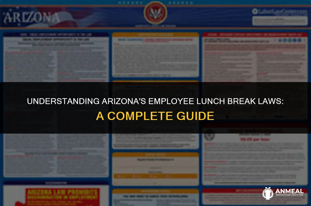 does arizona have a lunch law for employees