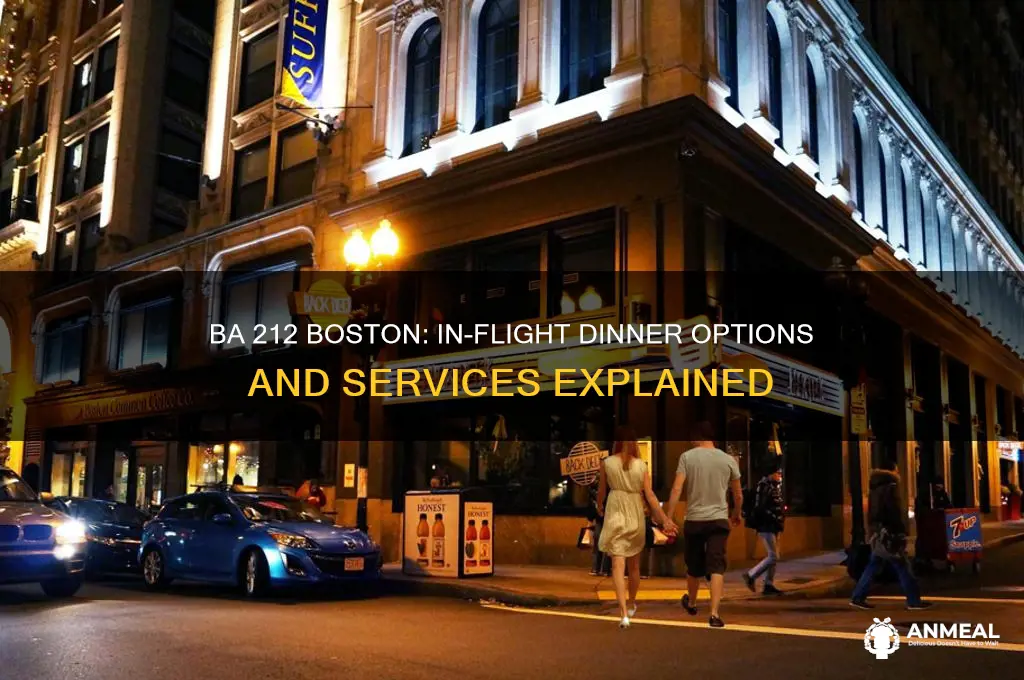 does ba 212 from boston have dinner