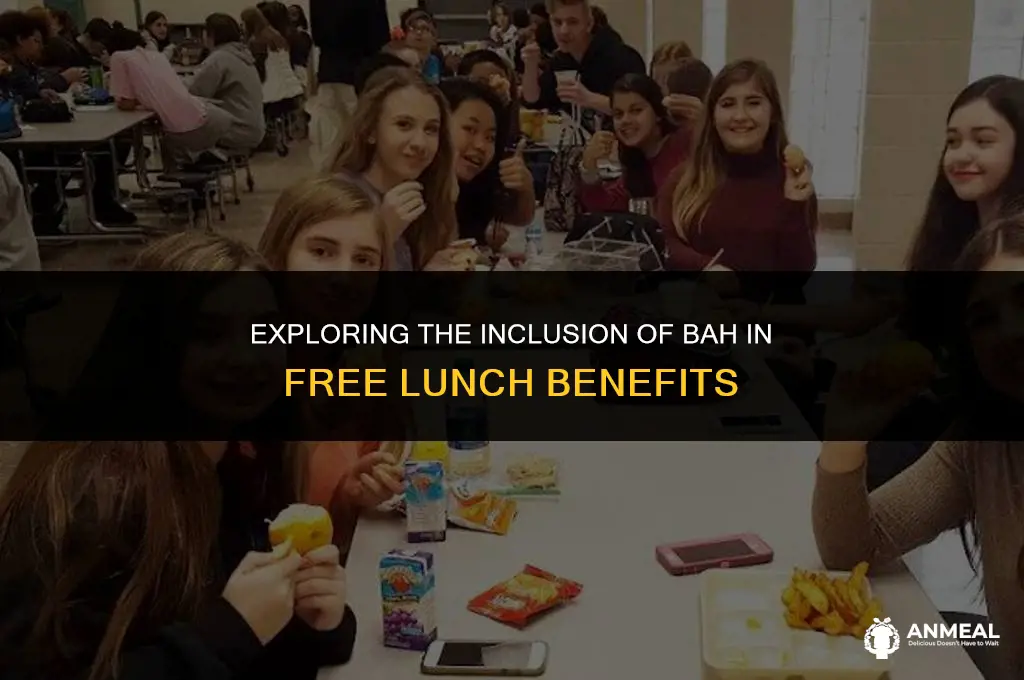 does bah get included in free lunch