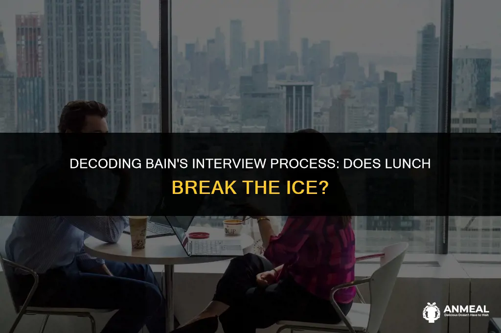 does bain give you lunch