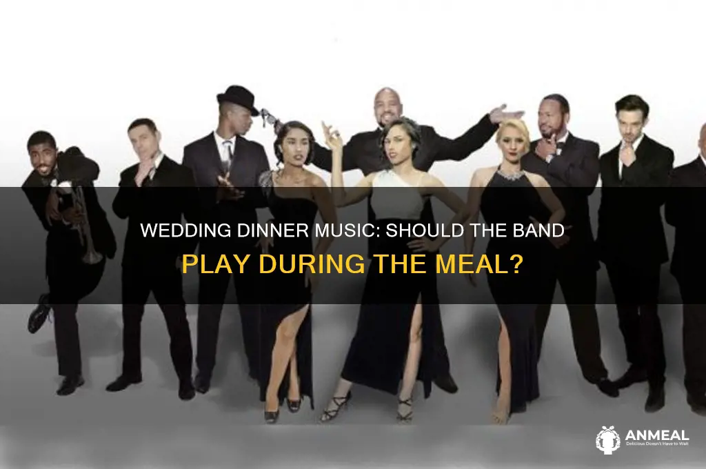 does band play during dinner at wedding
