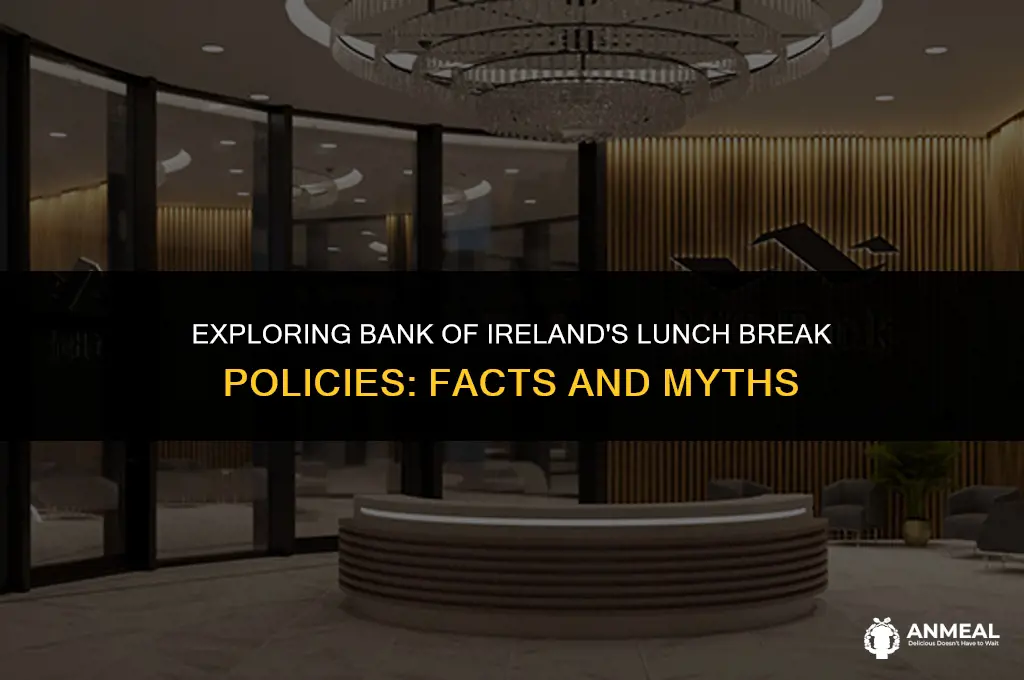 does bank of ireland close for lunch