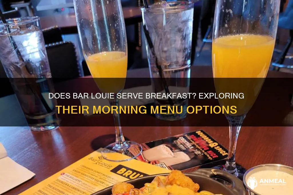 does bar louie have breakfast