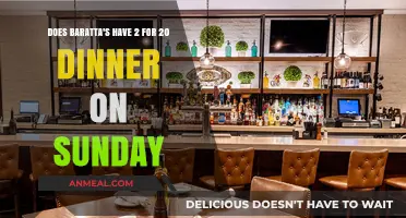 Baratta's Sunday Dinner Deal: 2 for $20 Offer Explained