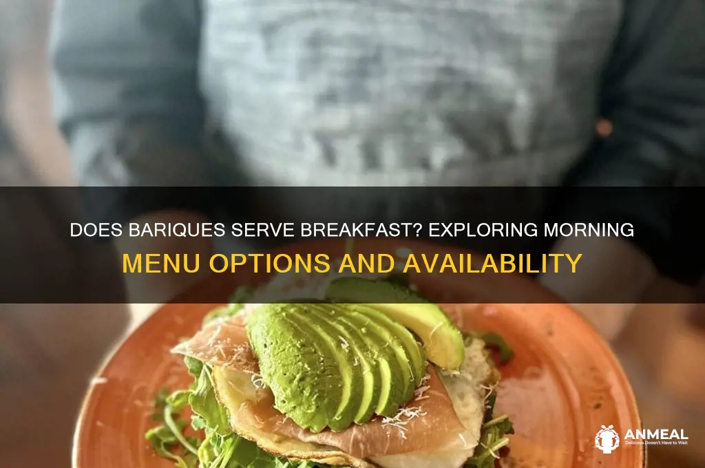 does bariques have breakfast