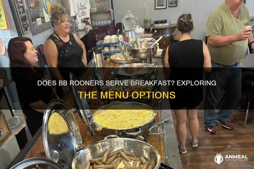 does bb rooners have breakfast