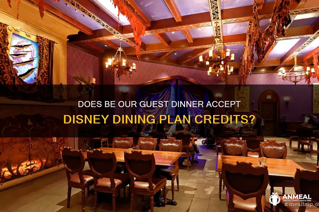 does be our guest dinner take dining plan