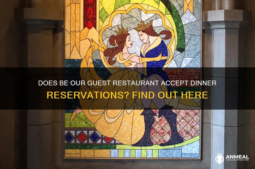 does be our guest restaurant take dinner reservations