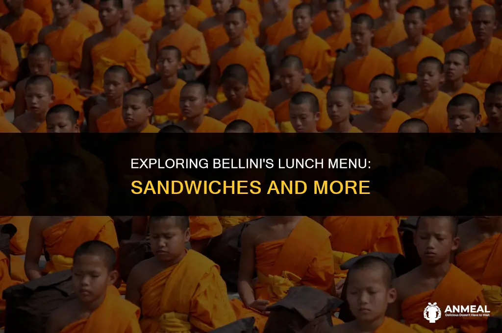 does bellinis have sandwichs for lunch