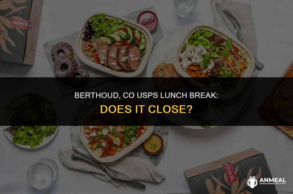 does berthoud co usps close for lunch