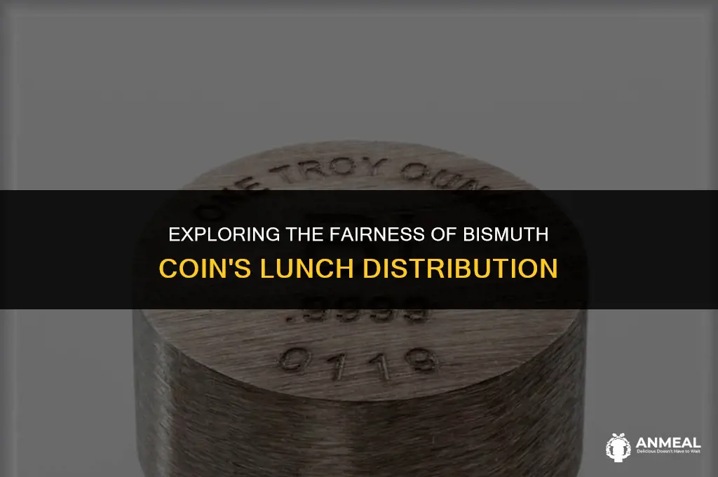 does bismuth coin has a fair lunch