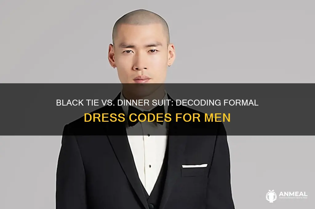 does black tie mean dinner suit