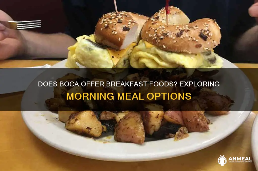 does boca have breakfast foods