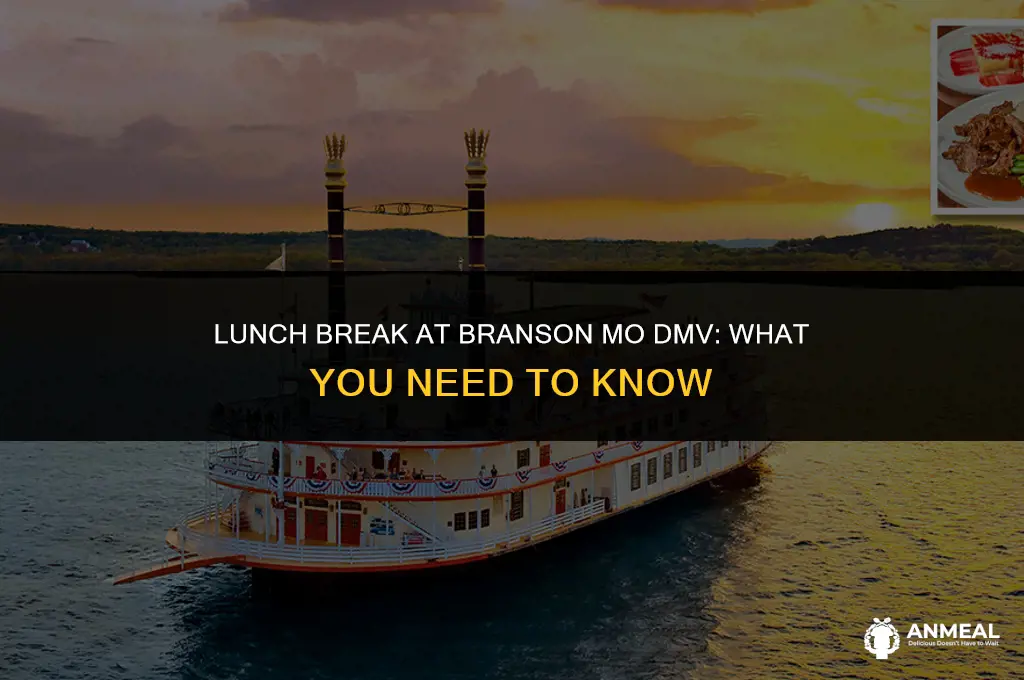 does branson mo dmv close at lunch