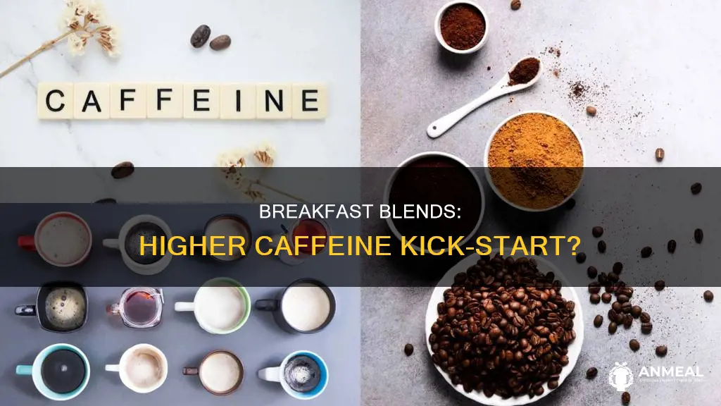 does breakfast blend coffee have more caffeine