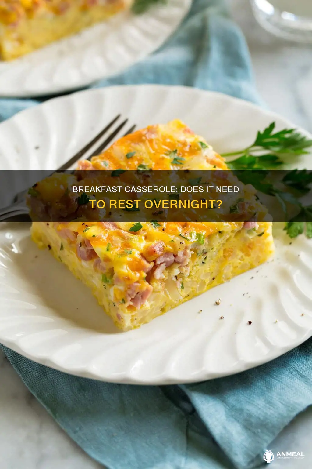 does breakfast casserole have to sit overnight