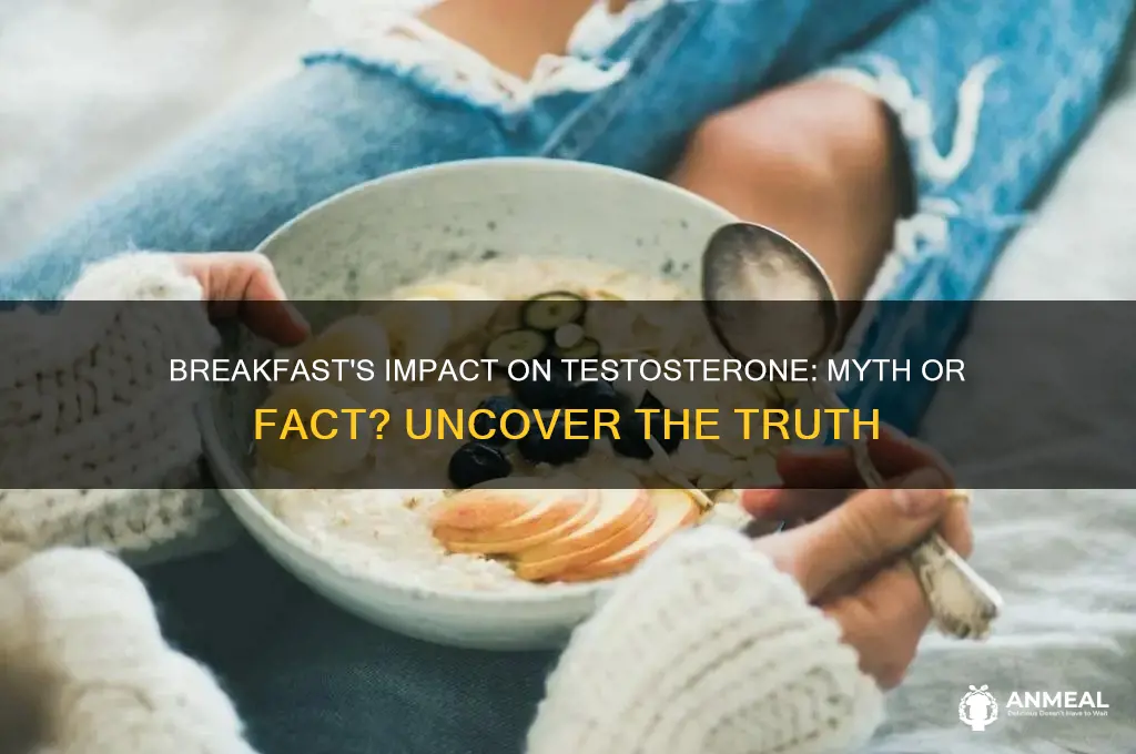 does breakfast decrease testosterone