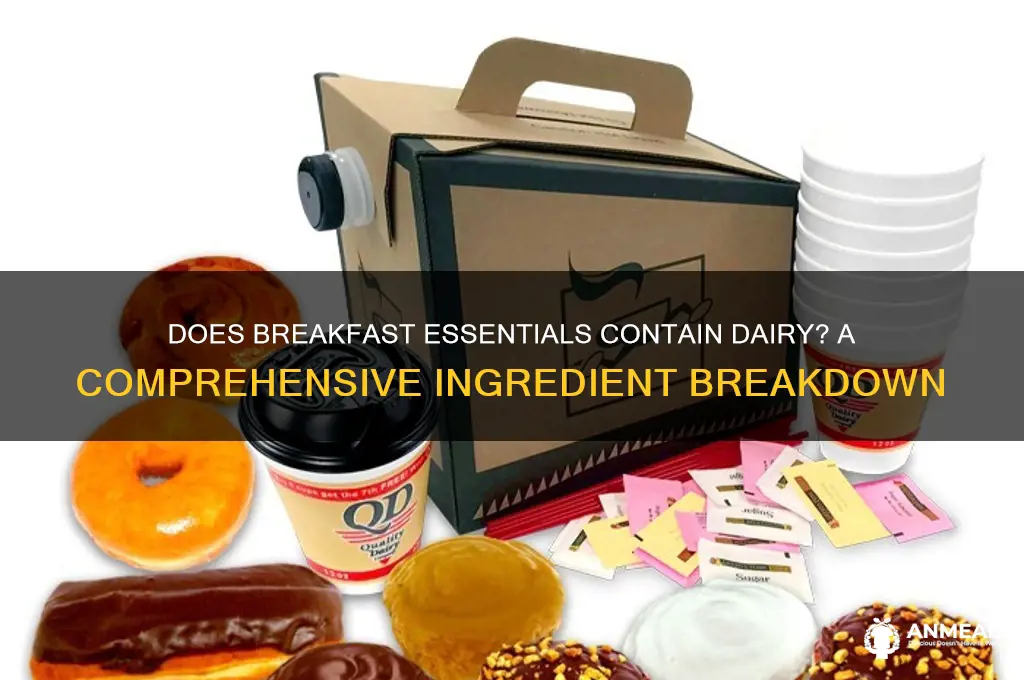 does breakfast essentials have dairy
