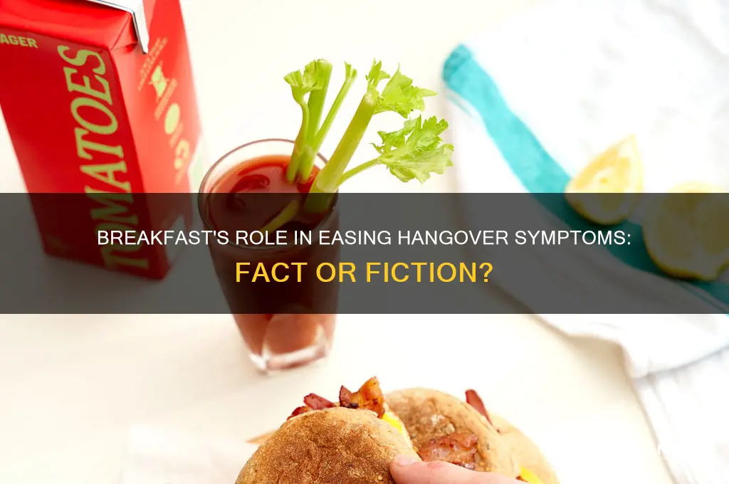 does breakfast help hangover