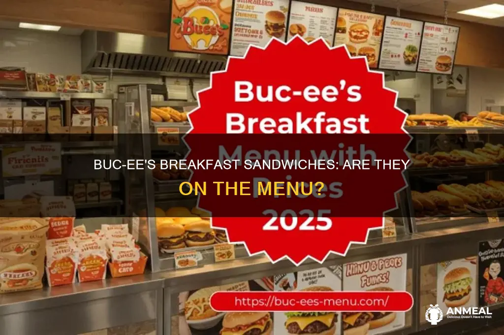 does bucees have breakfast sandwiches