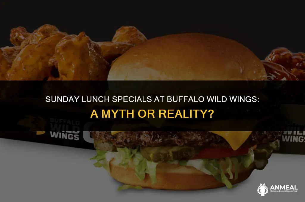 does buffalo wild wings have a lunch specials on sundays