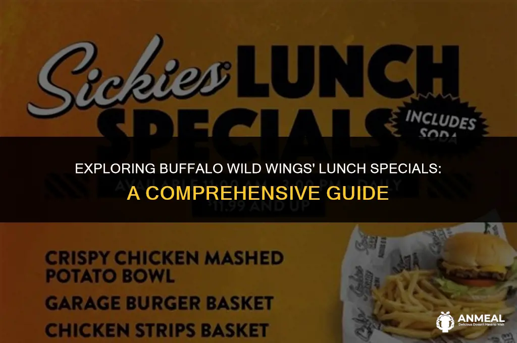 does buffalo wild wings have lunch specials