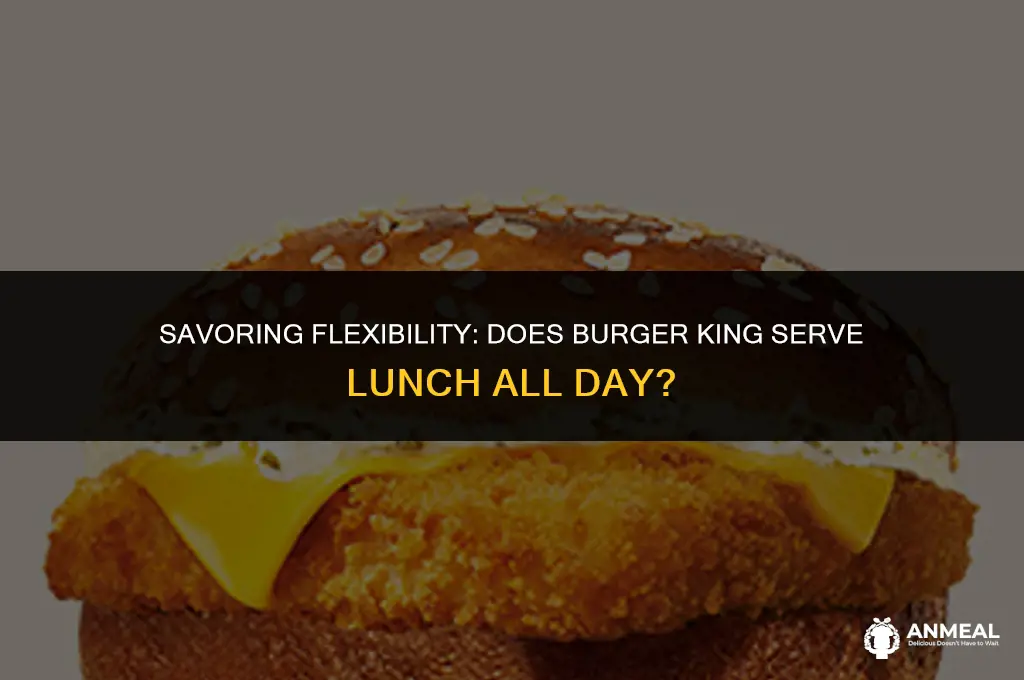 does burger ing do lunch all day