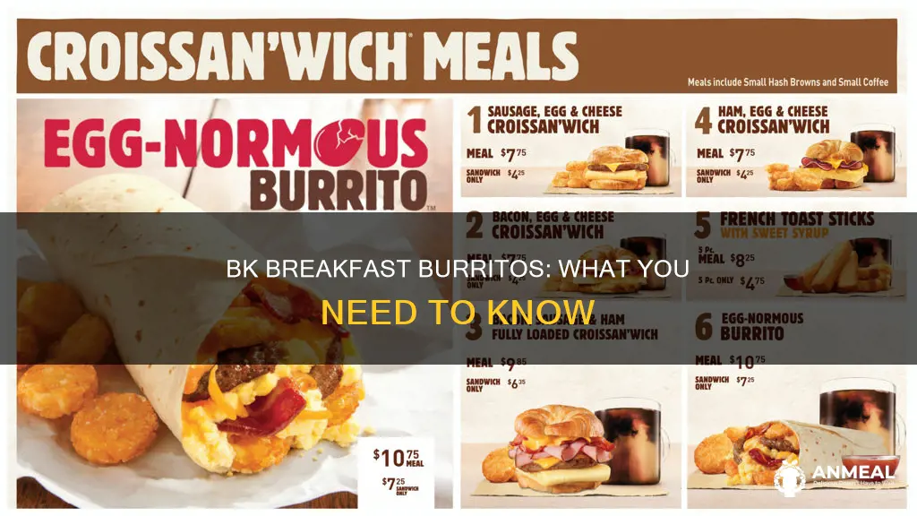 does burger king have breakfast burritos