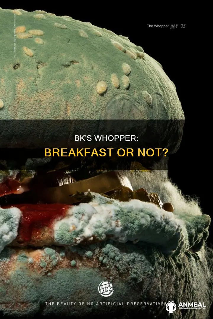 does burger king have whoppers for breakfast