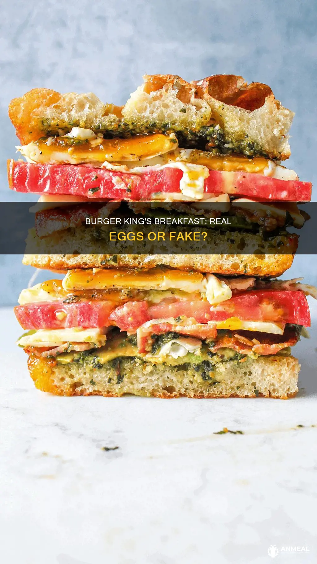 does burger king use real eggs in their breakfast sandwiches