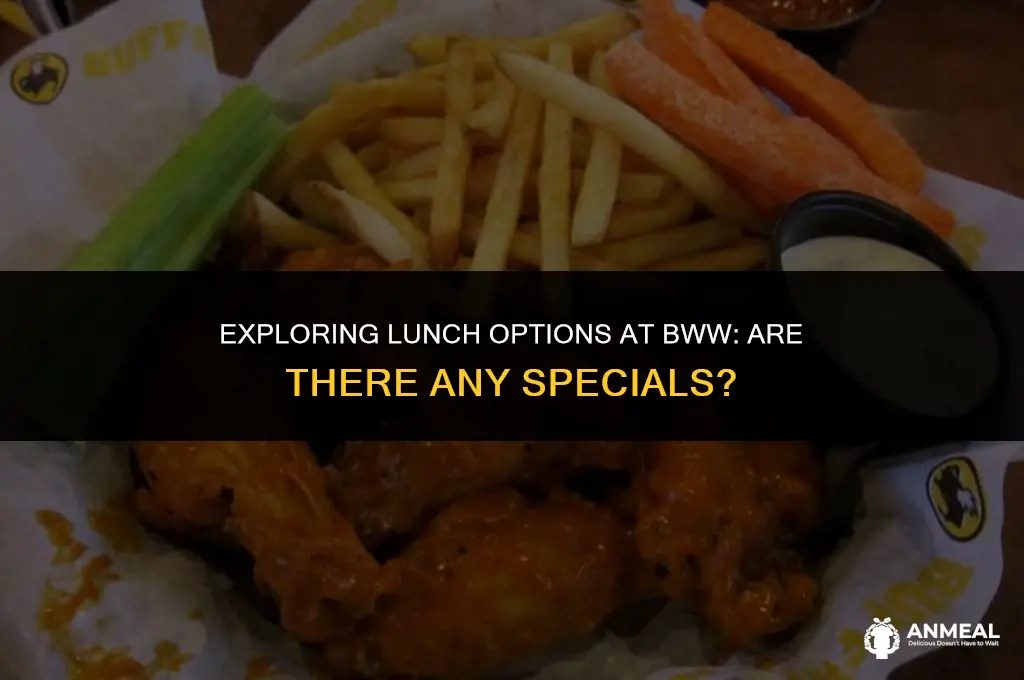 does bww have lunch specials