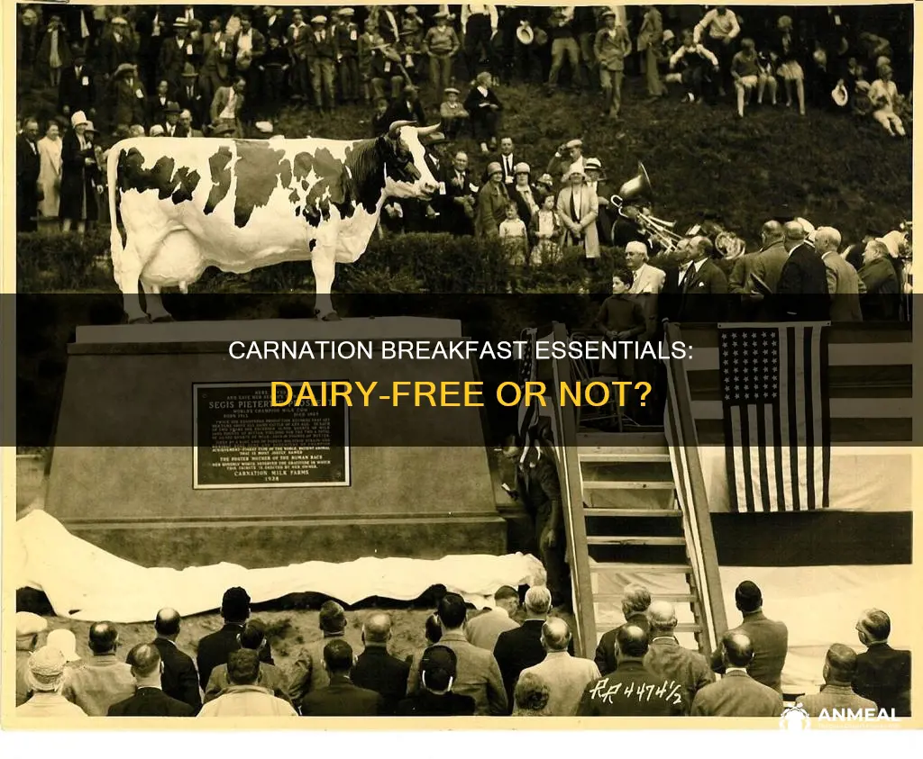 does carnation breakfast essentials conrain dairy