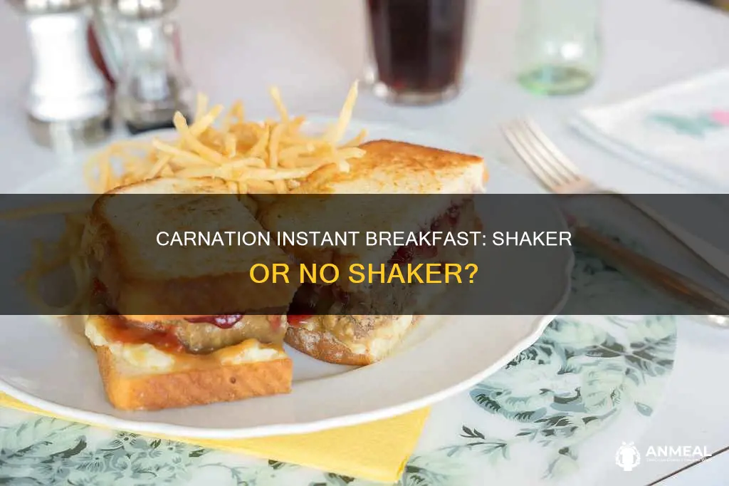 does carnation instant breakfast have a shaker