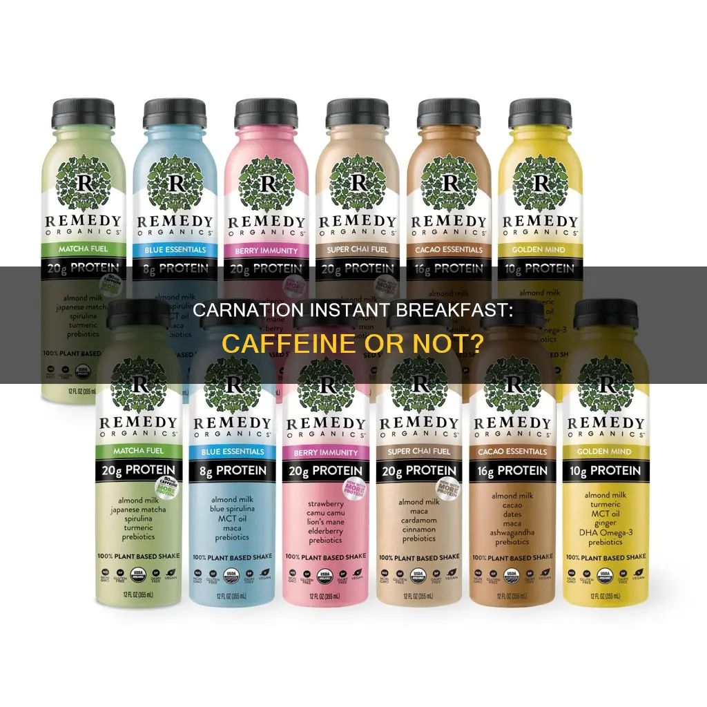 does carnation instant breakfast have caffeine