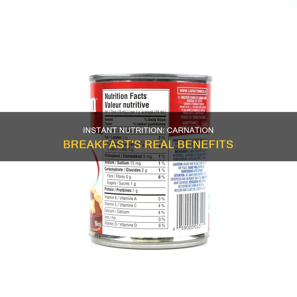 does carnation instant breakfast really give nutrition