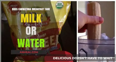 Carnation Breakfast: Milk or Water?